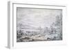 Landscape with Reapers, C1615-1661-Pieter Molijn-Framed Giclee Print