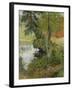 Landscape with Red Roof, 1885-Paul Gauguin-Framed Giclee Print