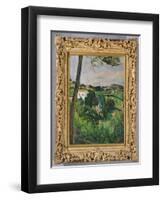 Landscape with Red Roof or the Pine at the Estaque, 1875-76-Paul Cézanne-Framed Giclee Print