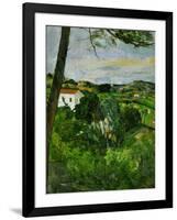 Landscape with Red Rooftops, Also Called Pine-Tree at L'Estaque, 1876-Paul Cézanne-Framed Giclee Print