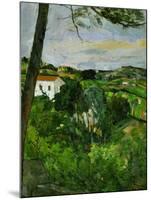 Landscape with Red Rooftops, Also Called Pine-Tree at L'Estaque, 1876-Paul Cézanne-Mounted Giclee Print