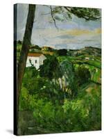 Landscape with Red Rooftops, Also Called Pine-Tree at L'Estaque, 1876-Paul Cézanne-Stretched Canvas