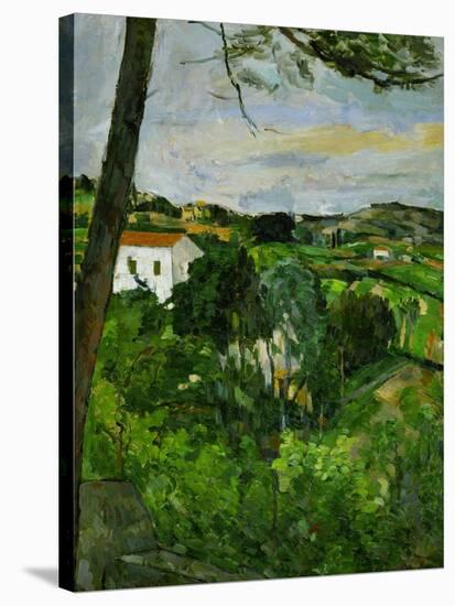 Landscape with Red Rooftops, Also Called Pine-Tree at L'Estaque, 1876-Paul Cézanne-Stretched Canvas