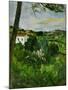 Landscape with Red Rooftops, Also Called Pine-Tree at L'Estaque, 1876-Paul Cézanne-Mounted Premium Giclee Print