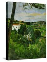 Landscape with Red Rooftops, Also Called Pine-Tree at L'Estaque, 1876-Paul Cézanne-Stretched Canvas