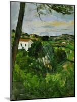 Landscape with Red Rooftops, Also Called Pine-Tree at L'Estaque, 1876-Paul Cézanne-Mounted Giclee Print
