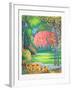 Landscape with Red Tree and Flowers-Torres-Framed Collectable Print