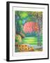 Landscape with Red Tree and Flowers-Torres-Framed Collectable Print