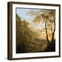 Landscape with Resting Travellers and Oxcart, C. 1645-Jan Dirksz Both-Framed Giclee Print