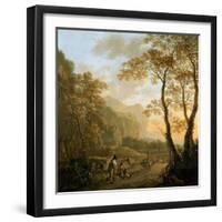 Landscape with Resting Travellers and Oxcart, C. 1645-Jan Dirksz Both-Framed Giclee Print