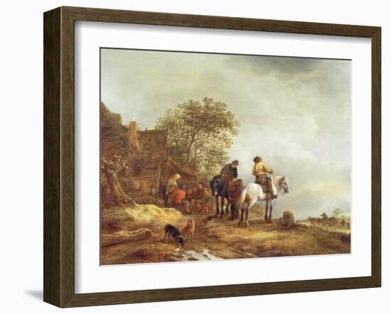 Landscape with Riders-Adriaen Jansz. Van Ostade-Framed Giclee Print