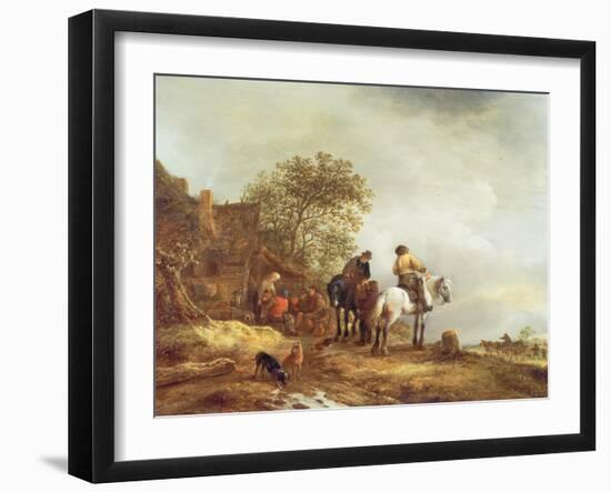 Landscape with Riders-Adriaen Jansz. Van Ostade-Framed Giclee Print
