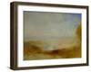 Landscape with river and a bay in the far background-Joseph Mallord William Turner-Framed Giclee Print