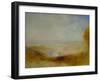 Landscape with river and a bay in the far background-Joseph Mallord William Turner-Framed Giclee Print