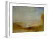 Landscape with river and a bay in the far background-Joseph Mallord William Turner-Framed Giclee Print