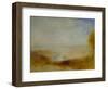 Landscape with river and a bay in the far background-Joseph Mallord William Turner-Framed Giclee Print
