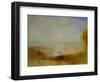 Landscape with river and a bay in the far background-Joseph Mallord William Turner-Framed Giclee Print