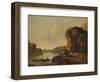 'Landscape, with River and Boats', c1758, (1938)-Richard Wilson-Framed Giclee Print