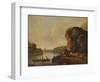 'Landscape, with River and Boats', c1758, (1938)-Richard Wilson-Framed Giclee Print