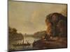 'Landscape, with River and Boats', c1758, (1938)-Richard Wilson-Mounted Giclee Print