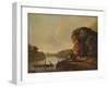 'Landscape, with River and Boats', c1758, (1938)-Richard Wilson-Framed Giclee Print