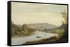 Landscape with River (Scene in Northern New York), 1849-Sanford Robinson Gifford-Framed Stretched Canvas