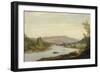 Landscape with River (Scene in Northern New York), 1849-Sanford Robinson Gifford-Framed Giclee Print