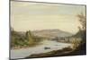 Landscape with River (Scene in Northern New York), 1849-Sanford Robinson Gifford-Mounted Giclee Print