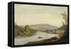 Landscape with River (Scene in Northern New York), 1849-Sanford Robinson Gifford-Framed Stretched Canvas