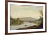 Landscape with River (Scene in Northern New York), 1849-Sanford Robinson Gifford-Framed Premium Giclee Print