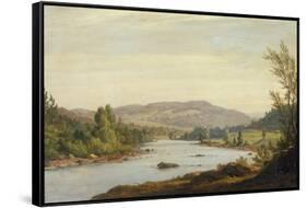 Landscape with River (Scene in Northern New York), 1849-Sanford Robinson Gifford-Framed Stretched Canvas