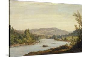 Landscape with River (Scene in Northern New York), 1849-Sanford Robinson Gifford-Stretched Canvas