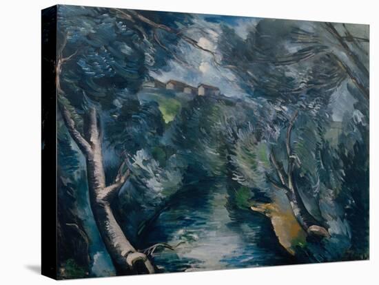 Landscape with River-Maurice de Vlaminck-Stretched Canvas