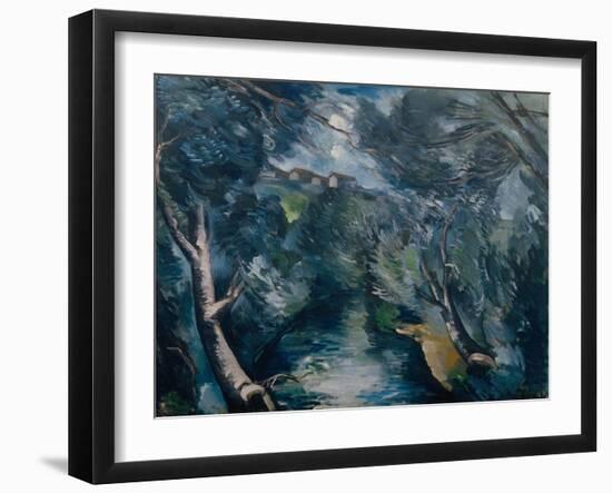 Landscape with River-Maurice de Vlaminck-Framed Giclee Print