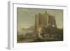 Landscape with Rock and Fortress, C.1640-50-Domenico Gargiulo-Framed Giclee Print