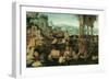 Landscape with Roman Ruins, 1536-Herman Posthumus-Framed Giclee Print