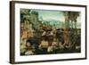 Landscape with Roman Ruins, 1536-Herman Posthumus-Framed Giclee Print