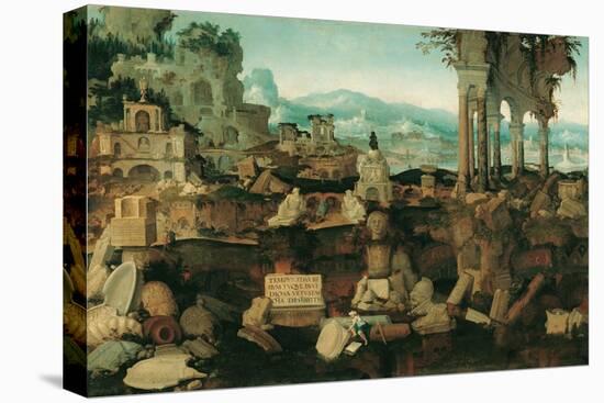 Landscape with Roman Ruins, 1536-Herman Posthumus-Stretched Canvas