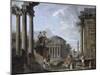 Landscape with Roman Ruins-Giovanni Paolo Pannini-Mounted Giclee Print