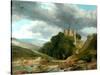 Landscape With Ruined Castle, 1864-Frederick Richard Lee-Stretched Canvas