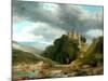 Landscape With Ruined Castle, 1864-Frederick Richard Lee-Mounted Premium Giclee Print