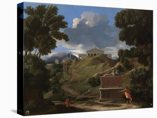 Landscape with Ruins, 1642-1647-Nicolas Poussin-Stretched Canvas