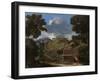 Landscape with Ruins, 1642-1647-Nicolas Poussin-Framed Giclee Print
