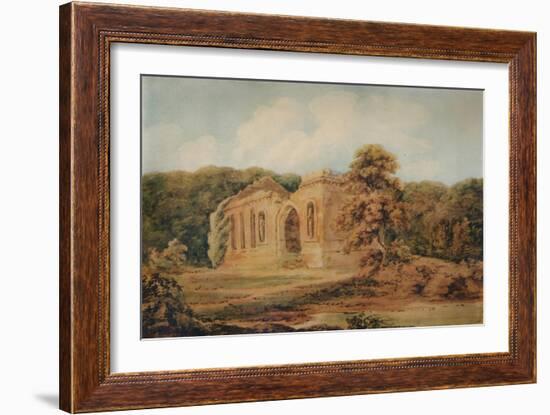 'Landscape with Ruins', 18th century, (1935)-Thomas Girtin-Framed Giclee Print