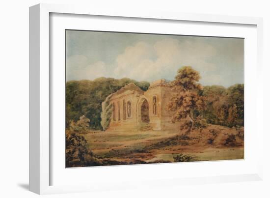 'Landscape with Ruins', 18th century, (1935)-Thomas Girtin-Framed Giclee Print
