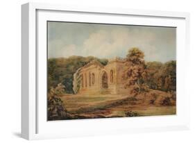 'Landscape with Ruins', 18th century, (1935)-Thomas Girtin-Framed Giclee Print