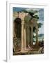 Landscape with Ruins and a Shepherd-Jean Lemaire-Framed Giclee Print