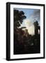 Landscape with Ruins and Painter-Andrea Locatelli-Framed Giclee Print