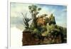 Landscape with Ruins, c.1782-5-Pierre Henri de Valenciennes-Framed Giclee Print