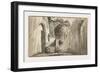 Landscape with Ruins, Early 19th Century-null-Framed Giclee Print